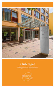 Broschüre der domino-world Pflegeeinrichtung Club Tegel